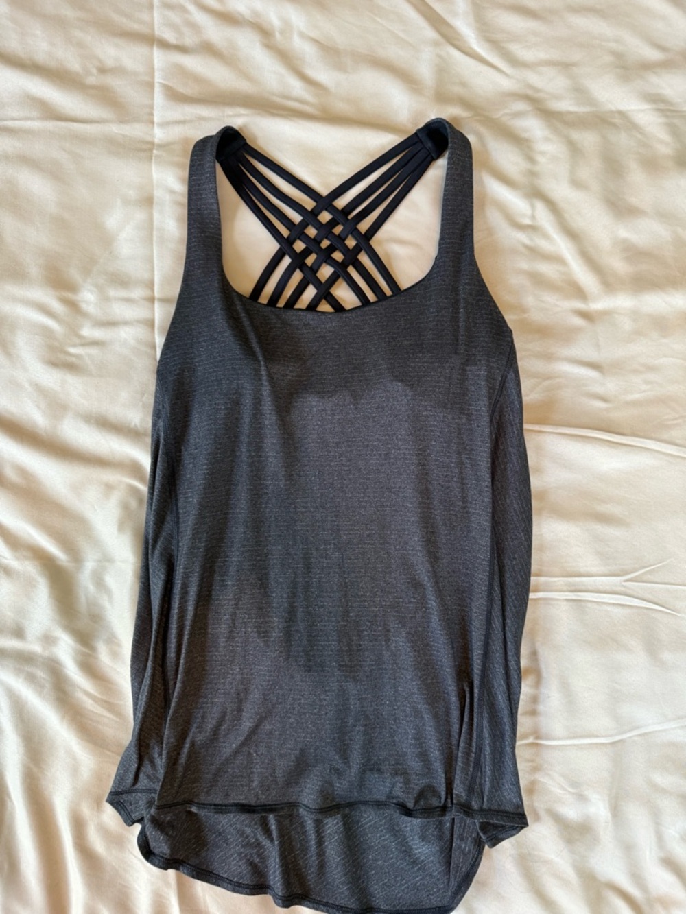 lululemon athletica Black Strappy Back Tank Top
